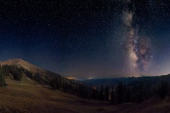 Moonset and Milky Way