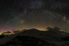 Aurora Borealis and Milky Way