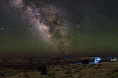 Camping under the stars