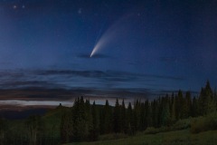 Comet Neowise over Forest