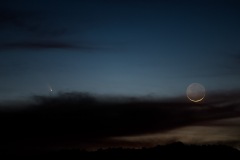 Comet Pan-STARRS and Crescent Moon