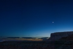 Crescent Moon at Twilight