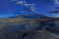 Dusk over Factory Butte, UT