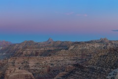 Earth Shadow over Little Grand Canyon