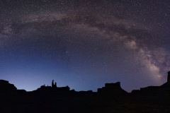 First Light under Milky Way