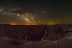 Jupiter's Reflection and Milky Way