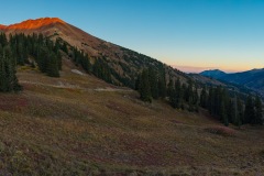 Last light on Mt. Baldy