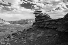 San Rafael Swell Rock BW