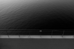 Ship deck and water (abstract)