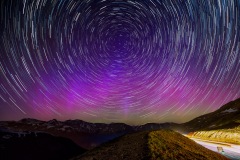 Star Trails and Aurora