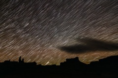 Star Trails and Cloud
