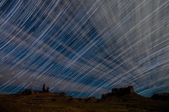 Star Trails and Clouds