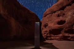 Star Trails over Utah's Monolith