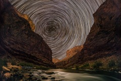 Star Trails over the Colorado River