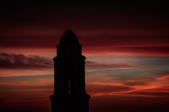 Steeple at Sunset