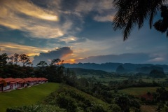 Sunset and Karst Topography