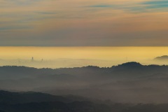 Sunset over Bay Area