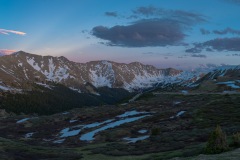 Sunset over Loveland Pass