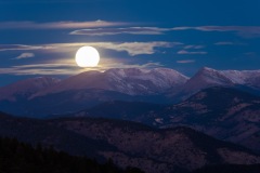 Supermoon over Continental Divide