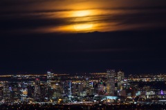 Supermoon over Denver