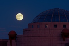 Supermoon over Taj Majal