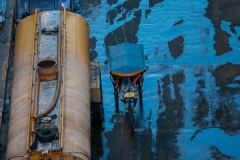 Water tanker in downtown Havana