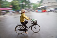 Woman on bike