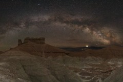 Jupiter Rising beneath Milky Way