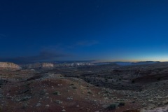 Crescent Moon over San Rafael Swell