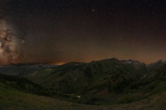 Comet NEOWISE panorama