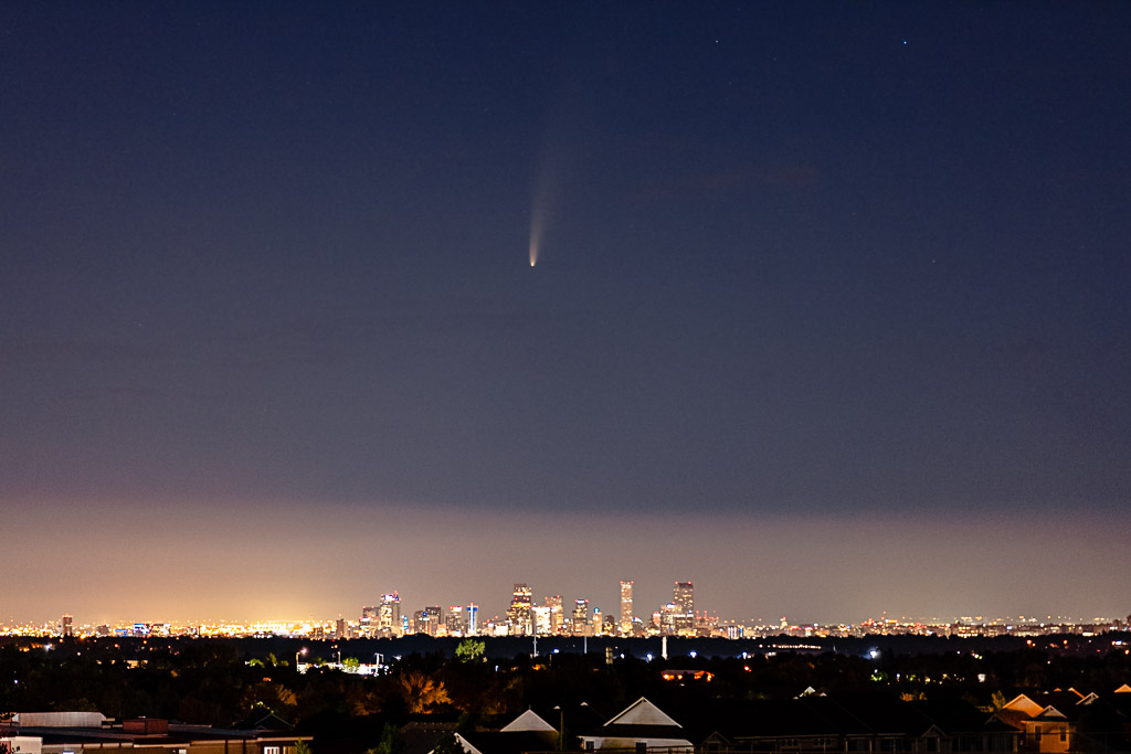 7/8/20: Comet C/2020 F3 NEOWISE over Denver, CO