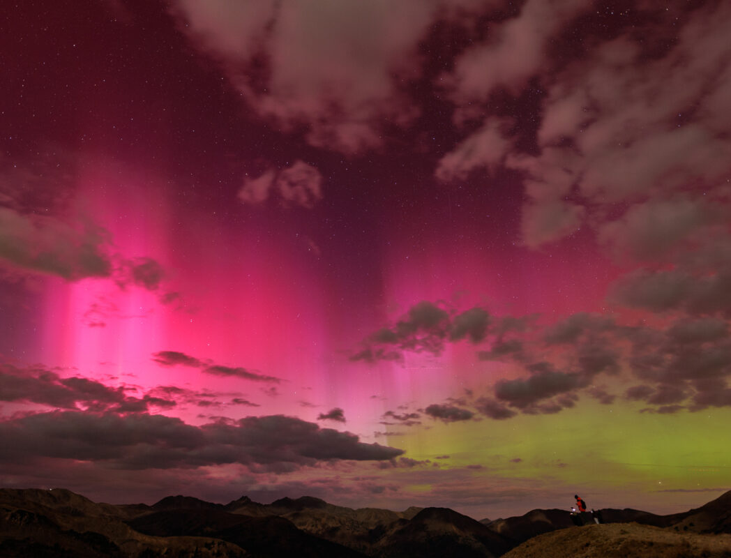 10/10/24: Aurora Borealis (Kp8), from Loveland Pass, CO