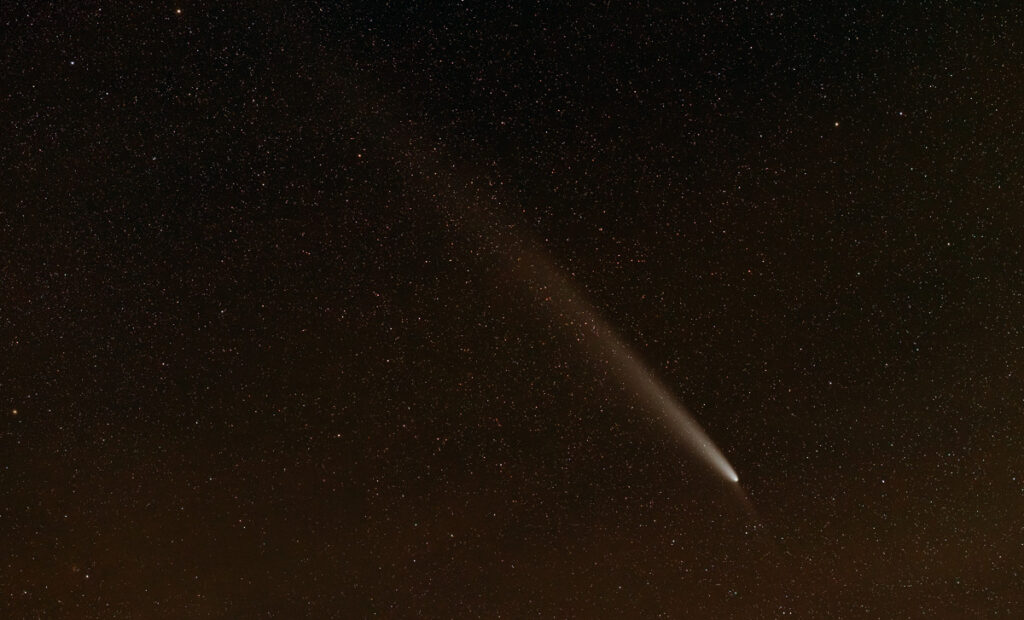 comet at night